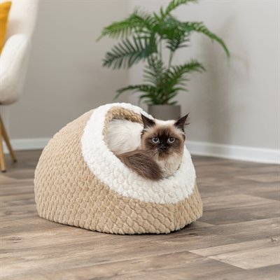 Trixie Kattenmand Iglo Kaline Mio Lichtbruin / Creme - Afbeelding 9