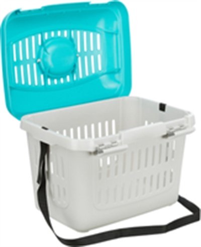 Trixie Vervoersbox Knaagdier Midi-Capri Lichtgrijs/Turquoise - Image 2