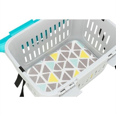 Trixie Vervoersbox Knaagdier Midi-Capri Lichtgrijs/Turquoise - Image 3