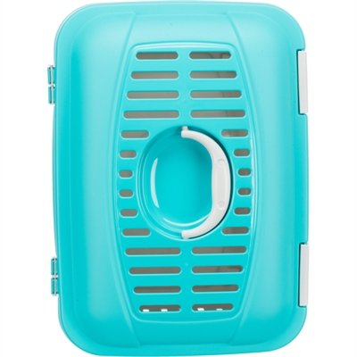 Trixie Vervoersbox Knaagdier Midi-Capri Lichtgrijs/Turquoise - Image 4