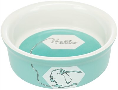 Trixie Voerbak / Waterbak Keramiek Strip Konijn Assorti