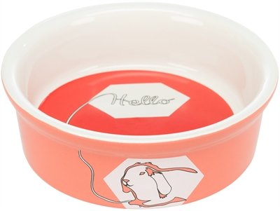 Trixie Voerbak / Waterbak Keramiek Strip Konijn Assorti - Image 2