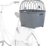 Trixie Fietsmand Voor Bagagedrager Met Draadkoepel Kunststof Grijs