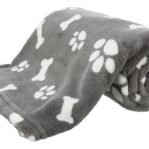 Trixie Hondendeken Kenny Fleece Bot / Pootjes Grijs