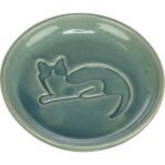 Trixie Voerbak Kat Katrelief Keramiek Blauw
