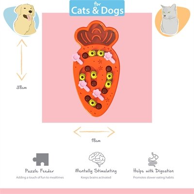 Happy Pet Tabby Patch Wortel Puzzel Intelligentie Speelgoed - Image 3