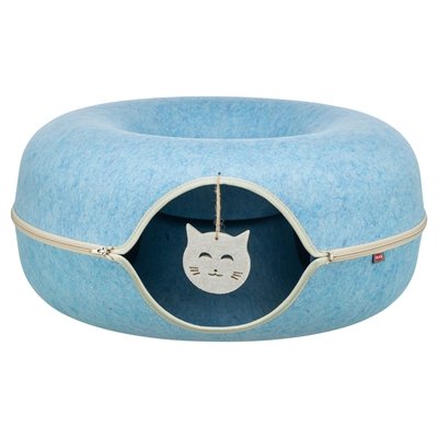 Trixie Speeldonut Vilt Blauw
