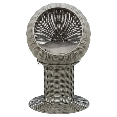 Trixie Kattenmand Amalia Rond Polyrattan Grijs