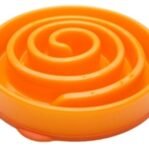 Merkloos Slo-Bowl Feeder Mini Coral Spiraal Oranje 22X22X5 Cm