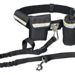 Trixie Heupriem Met Jogginglijn Zwart Riem 60-120 Cm Lijn 100-135 Cm