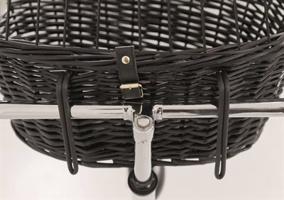 Trixie Wilgen Fietsmand Voorop Zwart Met Kussen En Kap 50X35X41 Cm - Image 6