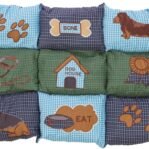 Trixie Hondenkussen Patchwork Blauw / Groen 80X55X3 Cm