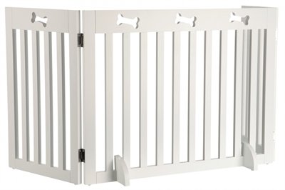 Trixie Hondenhek Afsluithek Wit 3 Panelen 82-124X61 Cm