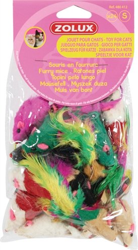 Zolux Kattenspeelgoed Bontmuisjes Assorti 24 St - Image 2