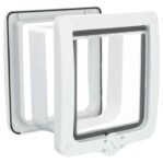 Trixie 4-Weg Kattenluik Xl Inclusief Tunnelstuk Wit 24X28 Cm