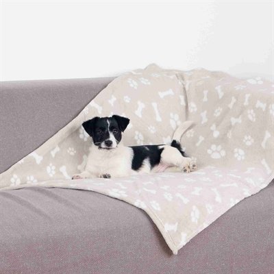Trixie Hondendeken Kenny Fleece Bot / Pootjes Beige 75X50 Cm - Image 2