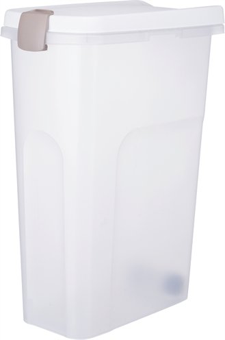 Trixie Voerton Luchtdicht Afsluitbaar Kunststof Transparant Wit / Wit 40 Ltr 26,5X44,5X61,5 Cm