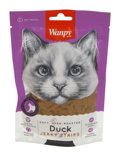 Wanpy Soft Oven-Roasted Duck Jerky Strips 80 Gr - Image 2