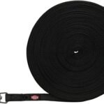 Trixie Hondenriem Sleeplijn Met Rubber Bekleed Zwart 15 Mtrx1,5 Cm