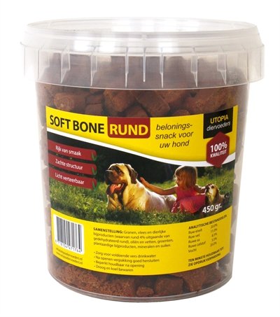 Utopia Diertotaal Soft Bones Rund 450 Gr