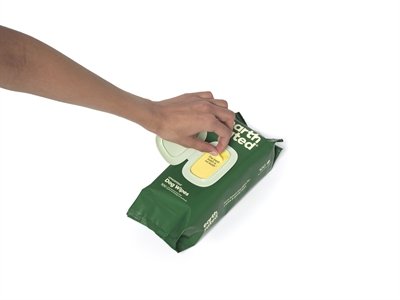 Earth Rated Dog Wipes Geurloos Composteerbaar 20,5X20,5 Cm 100 St - Image 4