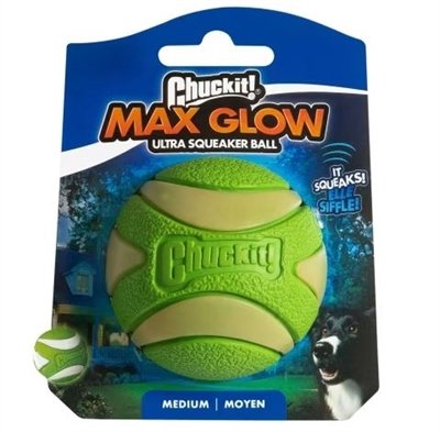 Chuckit Max Glow Ultra Squeekerbal Groen 6 Cm - Image 3