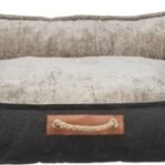 Trixie Be Nordic Hondenmand Fohr Zwart / Zand 100X80X30 Cm