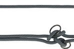 Trixie Soft Rope Hondenriem Verstelbaar Zwart / Grijs 200X1 Cm