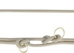 Trixie Soft Rope Hondenriem Verstelbaar Grijs / Lichtgrijs 200X1 Cm