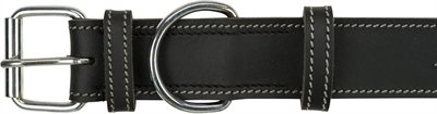 Trixie Rustic Vetleer Halsband Hond Heartbeat Zwart 34-40X3 Cm - Image 2