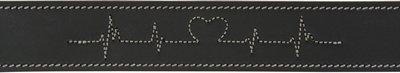 Trixie Rustic Vetleer Halsband Hond Heartbeat Zwart 34-40X3 Cm - Image 3