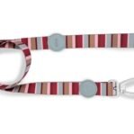 Morso Hondenriem Gerecycled Skyline Rood / Roze 120X1,5 Cm Tot 6 Kg
