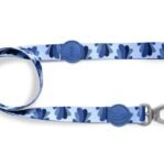 Morso Hondenriem Gerecycled Splash Blauw 120X1,5 Cm Tot 6 Kg