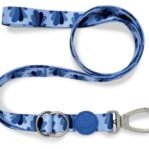 Morso Hondenriem Verstelbaar Gerecycled Splash Blauw 75-230X1,5 Cm 4-20 Kg