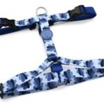 Morso Hondentuig H-Tuig Gerecycled Splash Blauw 40-55X1,5 Cm