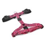 Morso Hondentuig H-Tuig Gerecycled Bubble Leo Roze 40-55X1,5 Cm