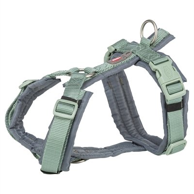 Trixie Hondentuig Premium Trekking Salie Groen / Grafiet Grijs 80-97X2,5 Cm