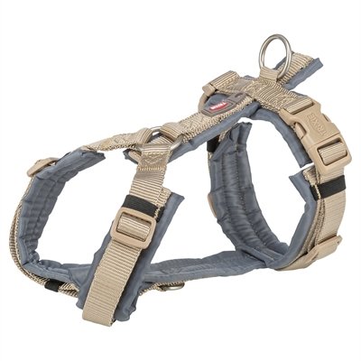 Trixie Hondentuig Premium Trekking Zand Taupe / Grafiet Grijs 70-85X2,5 Cm