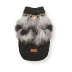 Croci Hondentrui Met Veren Zwart / Wit 25 Cm