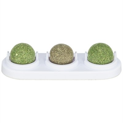 Trixie Speelballen Matatabi En Catnip Met Houder 5 Cm