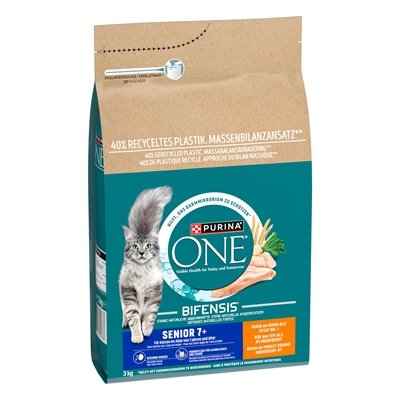 Purina One Senior Kip / Volkoren Granen 3 Kg - Image 2