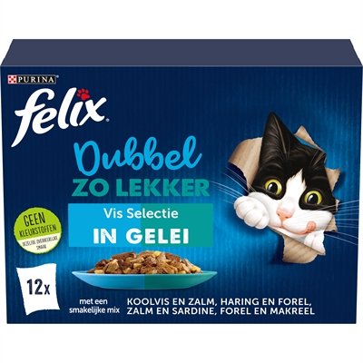 Felix Dubbel Zo Lekker Vis Selectie In Gelei 4X12X85 Gr - Image 2