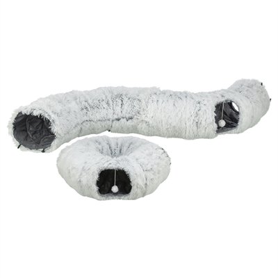 Trixie Harvey Pluche Speeltunnel / Donut Wit / Grijs 160X25 Cm - Image 8