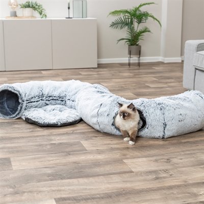 Trixie Harvey Pluche Speeltunnel / Donut Wit / Grijs 160X25 Cm - Image 9