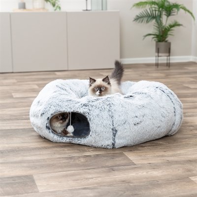 Trixie Harvey Pluche Speeltunnel / Donut Wit / Grijs 160X25 Cm - Image 10