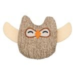 Trixie Uil Stof / Pluche Met Kattenkruid / Catnip Beige 8 Cm