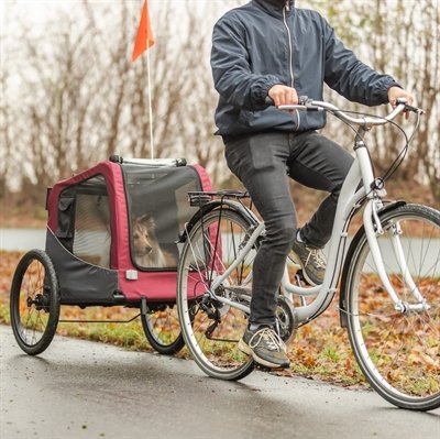 Trixie Hondenfietskar Grijs / Rood 61/125X56X64 Cm - Image 12
