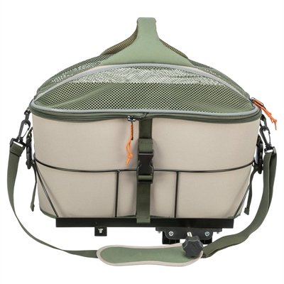 Trixie Fietsmand Voor Bagagedrager Polyester Olijfgroen / Beige 46X33X40 Cm - Image 3