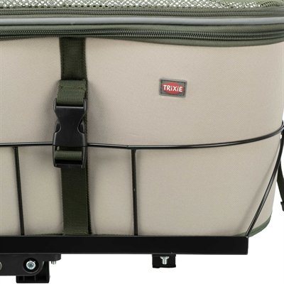 Trixie Fietsmand Voor Bagagedrager Polyester Olijfgroen / Beige 46X33X40 Cm - Image 7