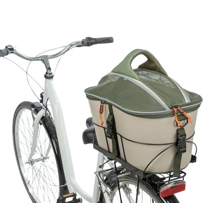 Trixie Fietsmand Voor Bagagedrager Polyester Olijfgroen / Beige 46X33X40 Cm - Image 9